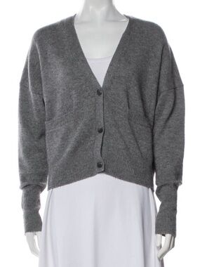 Almada Label Gray Wool Cashmere Cardigan Sweater S